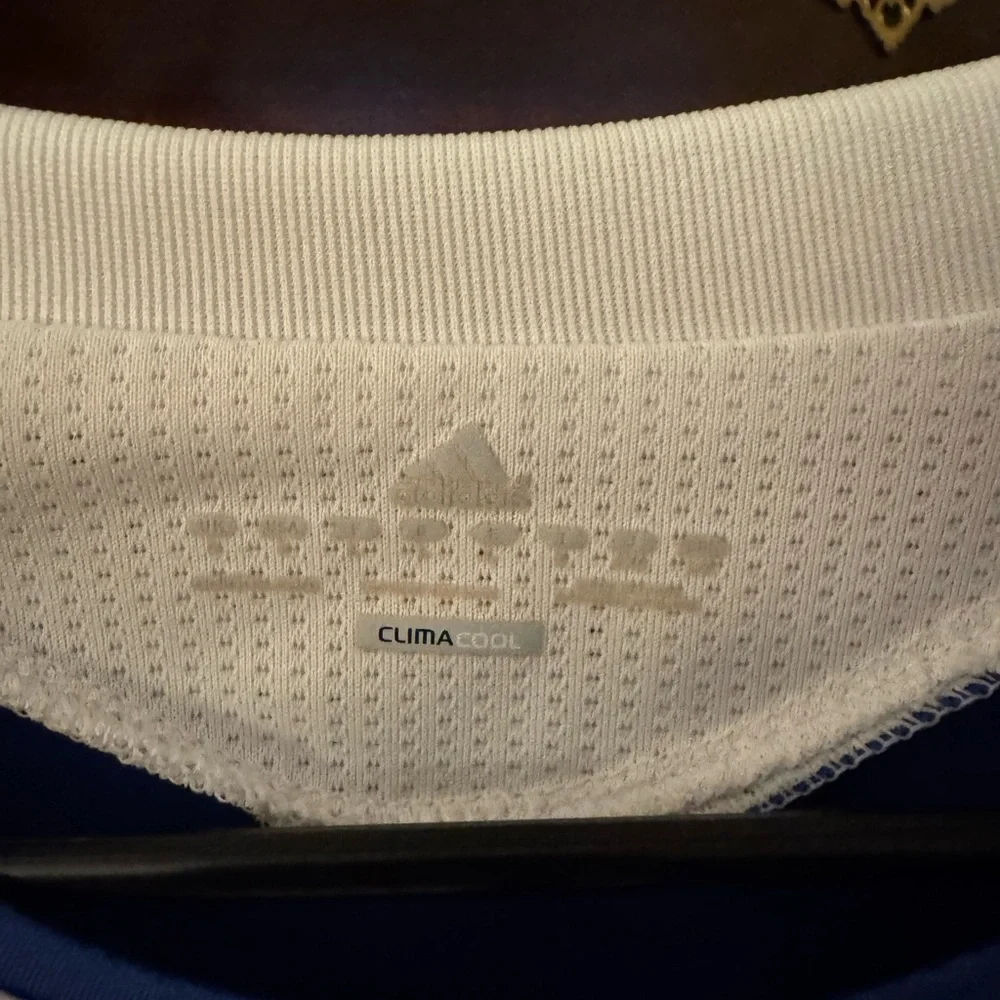 Adidas Chelsea FC Striped Blue Jersey Drogba #11 - Picture 4 of 5